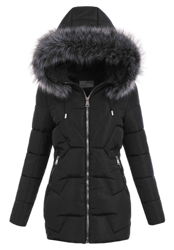 Kurtka Damska Ortalionowa Czarna R9527