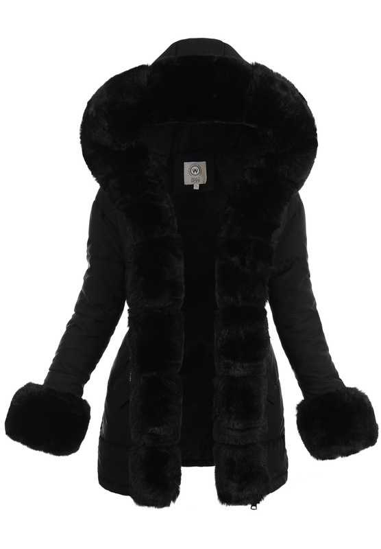 Zimowa Parka Czarna WD202309